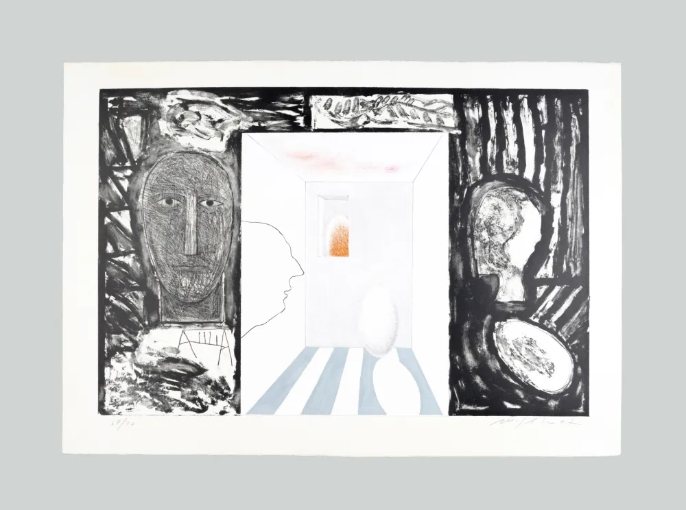 Litografía Paladino - Senza titolo