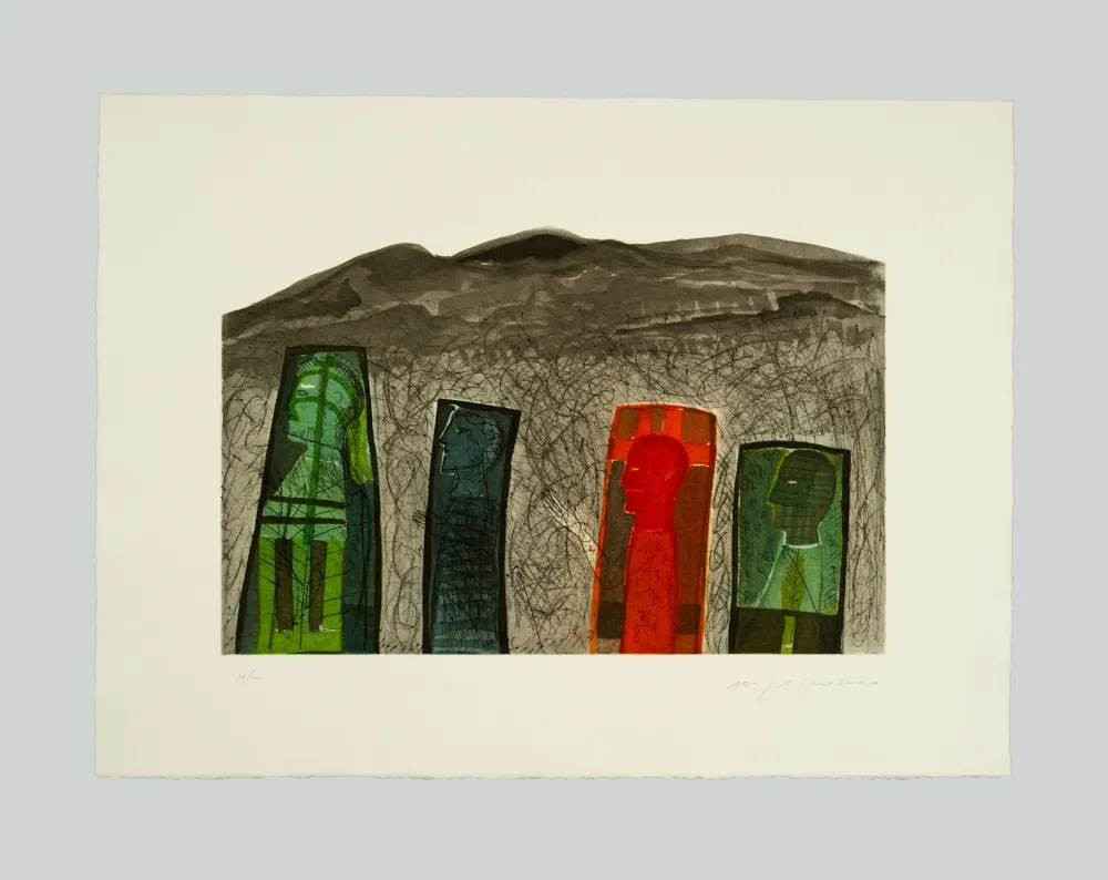 Aguafuerte Y Aguatinta Paladino - Sguardo a destra