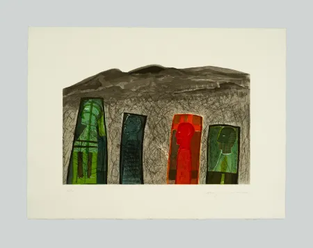 Aguafuerte Y Aguatinta Paladino - Sguardo a destra