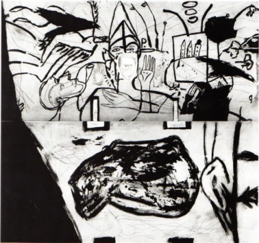 Aguatinta Paladino - Small Town