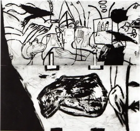 Aguatinta Paladino - Small Town