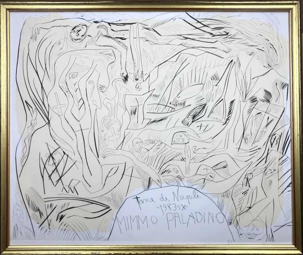 Aguatinta Paladino - Tane di Napoli 