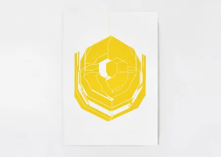 Litografía Palazuelo - Emblema I (jaune)