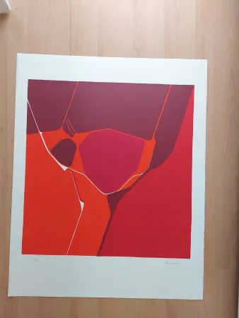 Litografía Palazuelo - MOIS DU COEUR