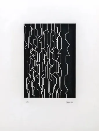 Litografía Palazuelo - Musica I