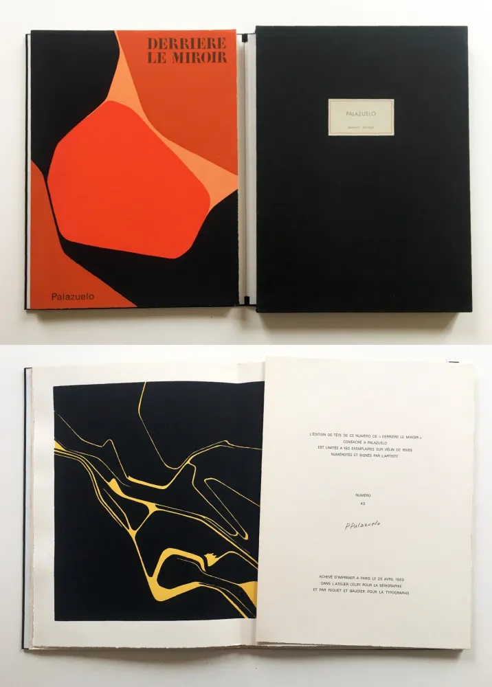 Libro Ilustrado Palazuelo - PALAZUELO. DERRIÈRE LE MIROIR n° 137. Avril 1963. TIRAGE DE LUXE SIGNÉ.