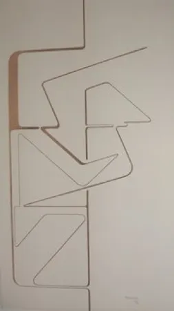 Litografía Palazuelo - Sin titulo