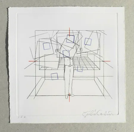 Grabado Paolini - Cinque esercizi di stile (tav. A)