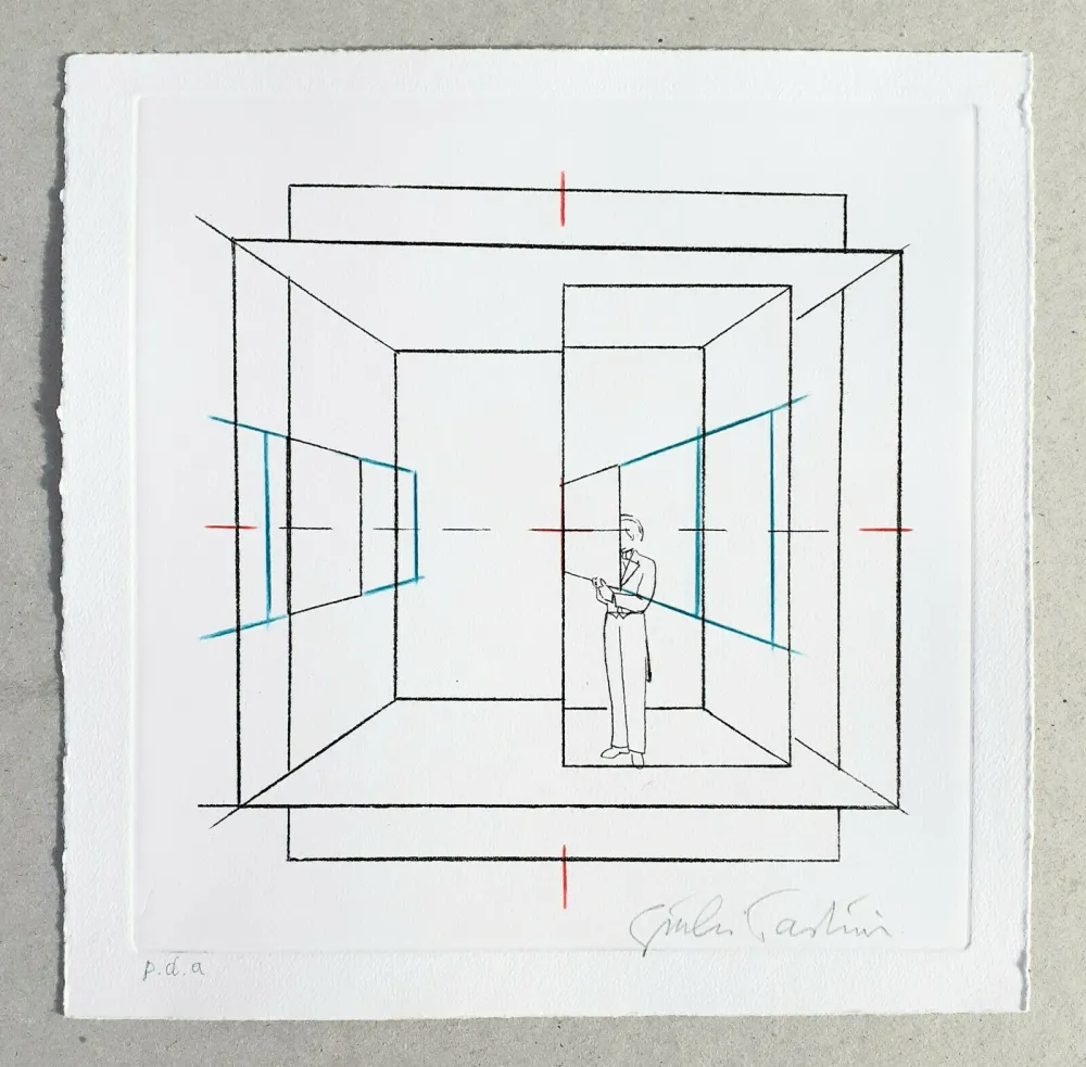 Grabado Paolini - Cinque esercizi di stile (tav. B)