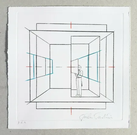 Grabado Paolini - Cinque esercizi di stile (tav. B)