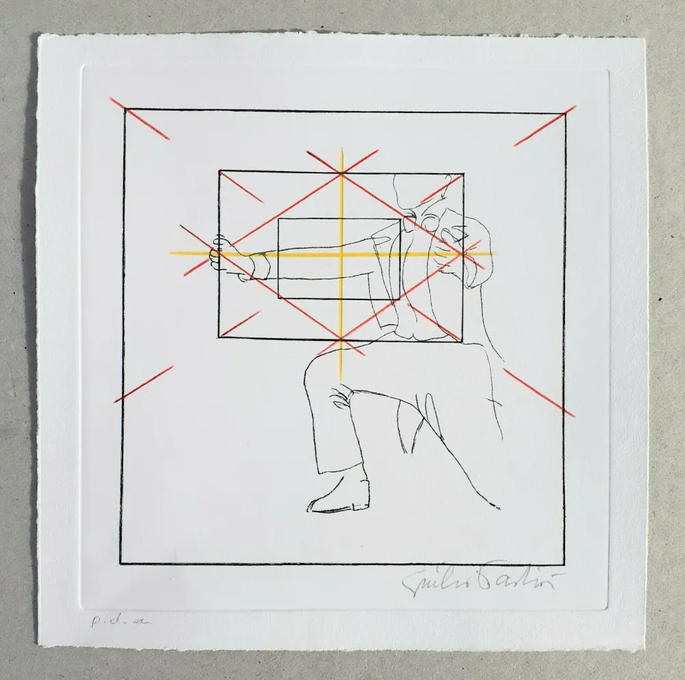 Grabado Paolini - Cinque esercizi di stile (tav. E)