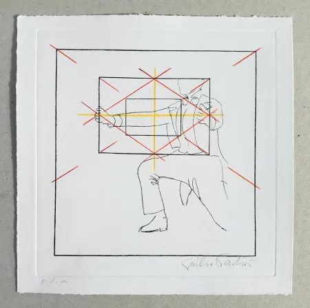 Grabado Paolini - Cinque esercizi di stile (tav. E)