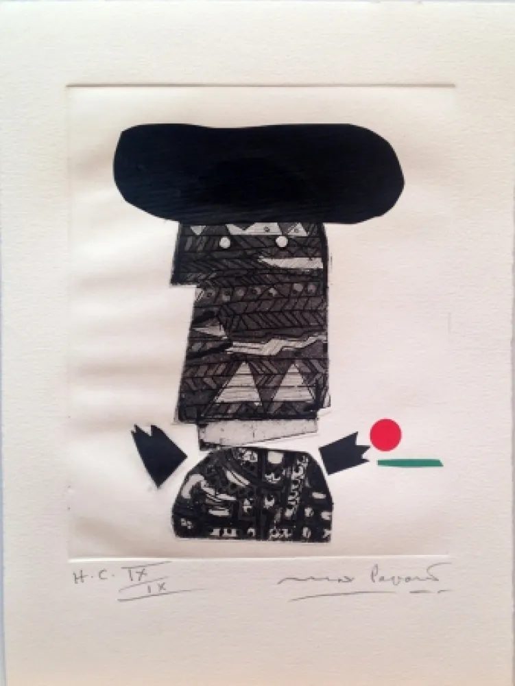 Carborundo Papart - Sans titre ( chapeau noir )