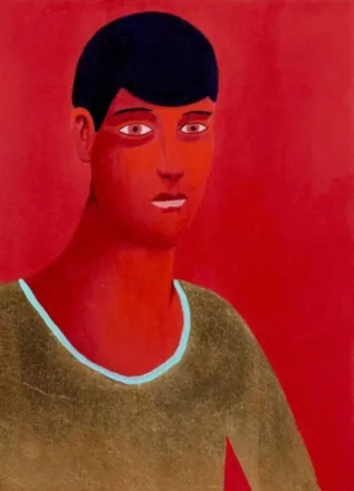 Múltiple Party - Untitled, Red Portrait