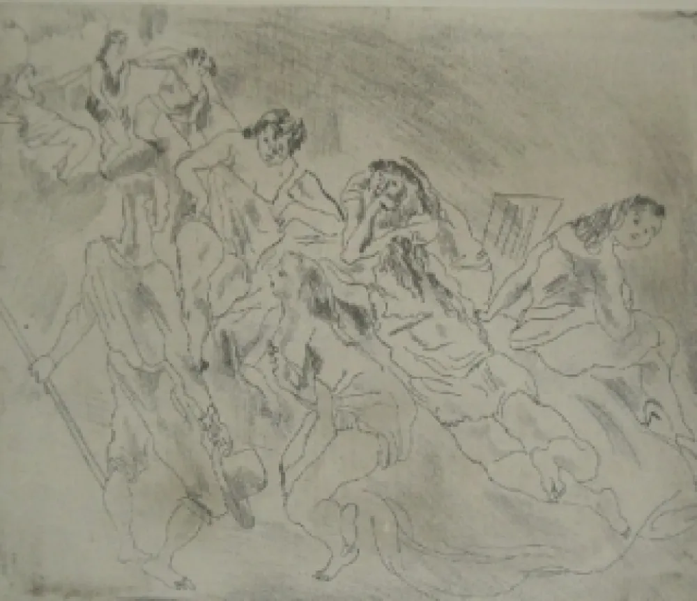 Grabado Pascin - Encore l'Enfant Prodige