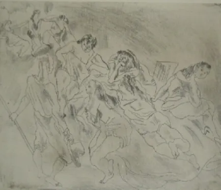 Grabado Pascin - Encore l'Enfant Prodige