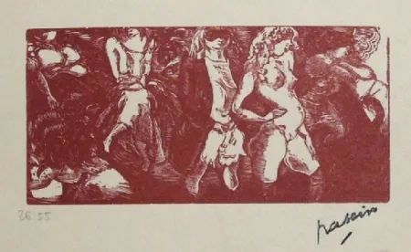 Litografía Pascin - Filles de la nuit