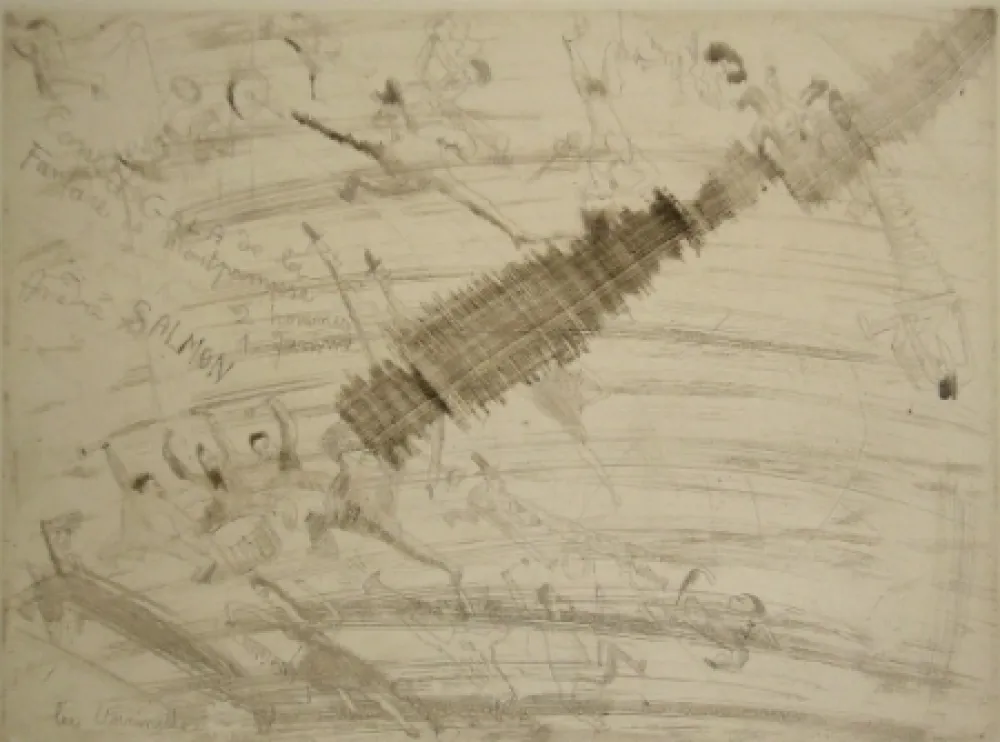 Punta Seca Pascin - La fanfare de Montparnasse