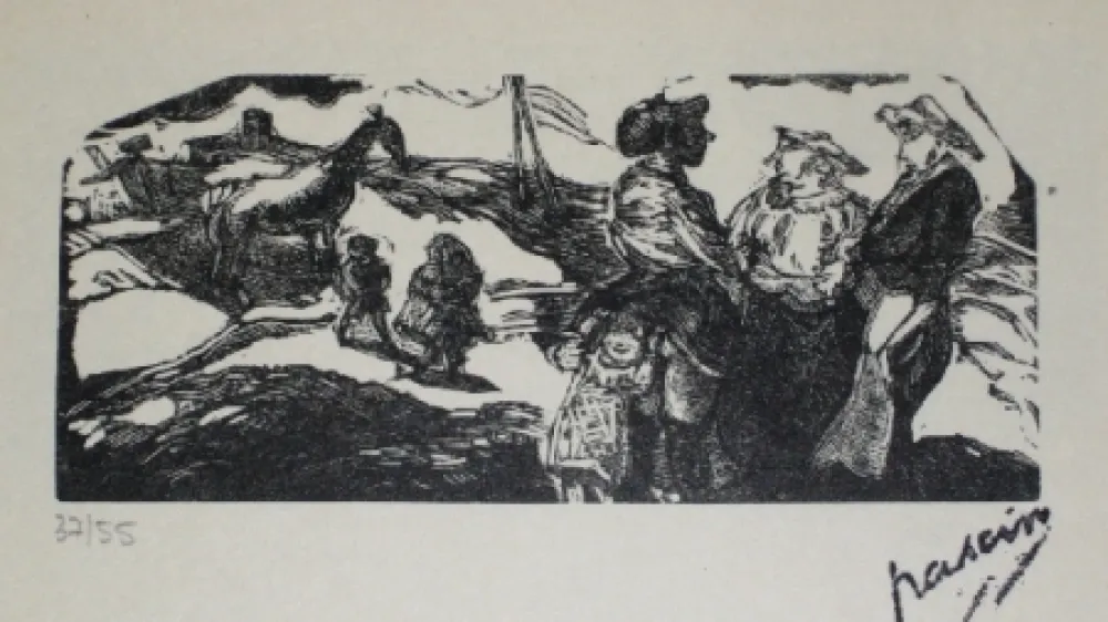 Grabado En Madera Pascin - La zone