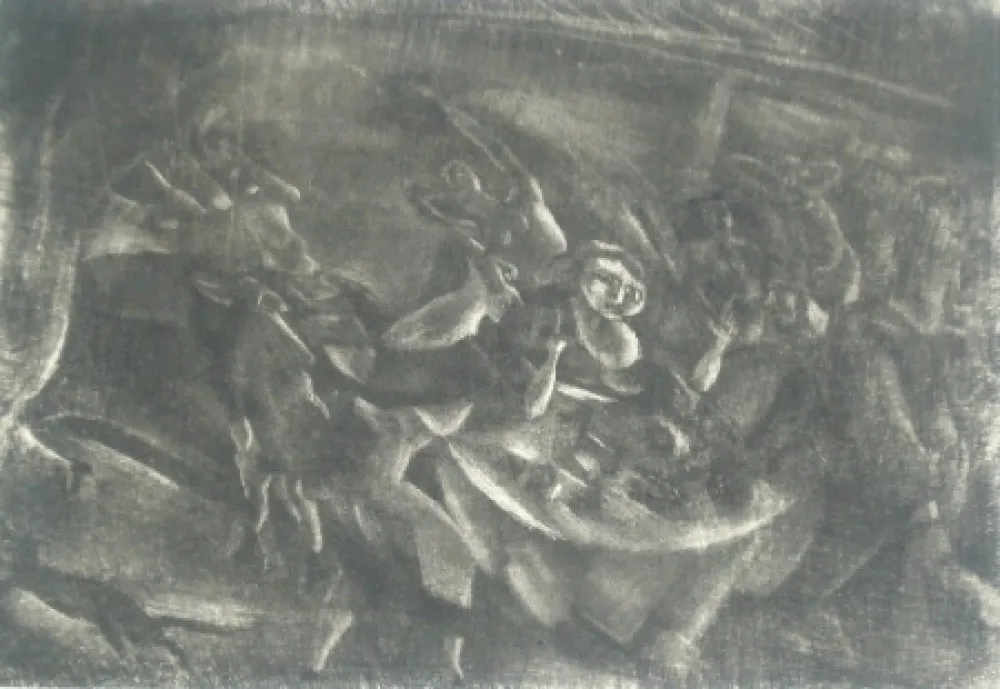 Grabado Pascin - Le festin