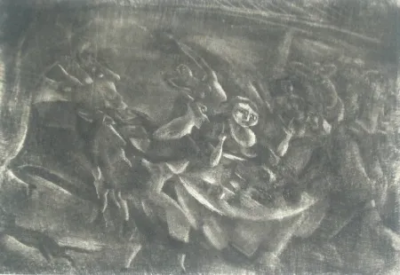 Grabado Pascin - Le festin