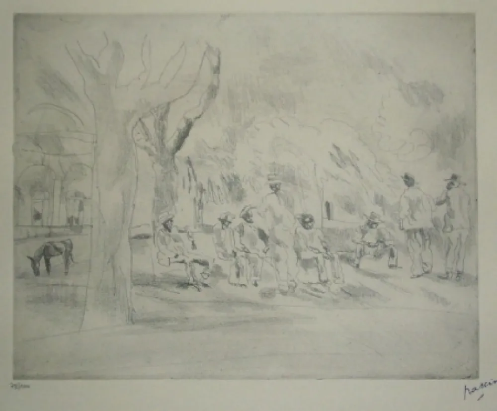 Grabado Pascin - Nègres en Floride