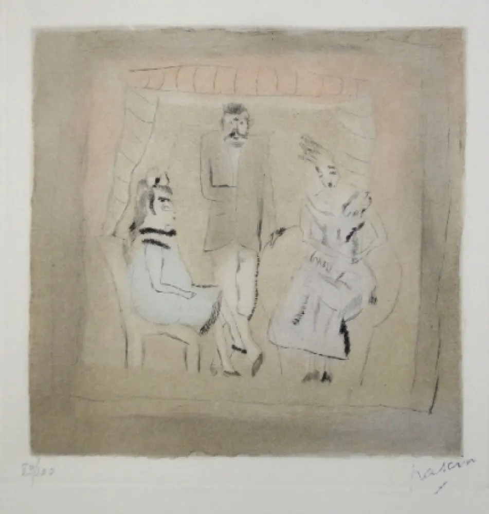 Aguatinta Pascin - Noblesse créole