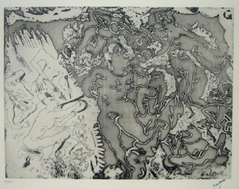 Aguafuerte Pascin - Salomé, Salomé