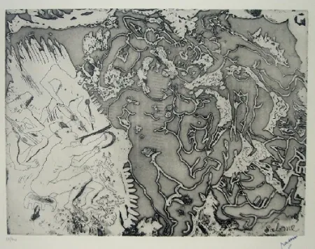 Aguafuerte Pascin - Salomé, Salomé