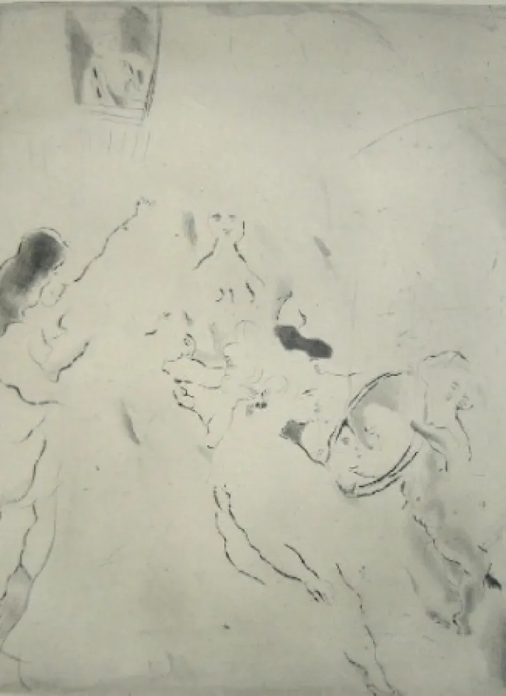 Punta Seca Pascin - Toilette de Bethsabée