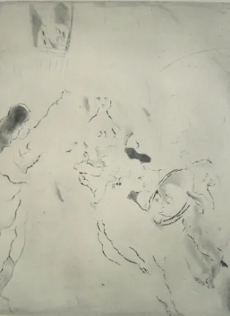 Punta Seca Pascin - Toilette de Bethsabée