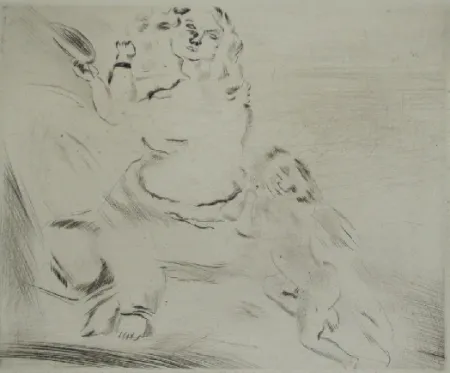 Punta Seca Pascin - Venus et l'Amour