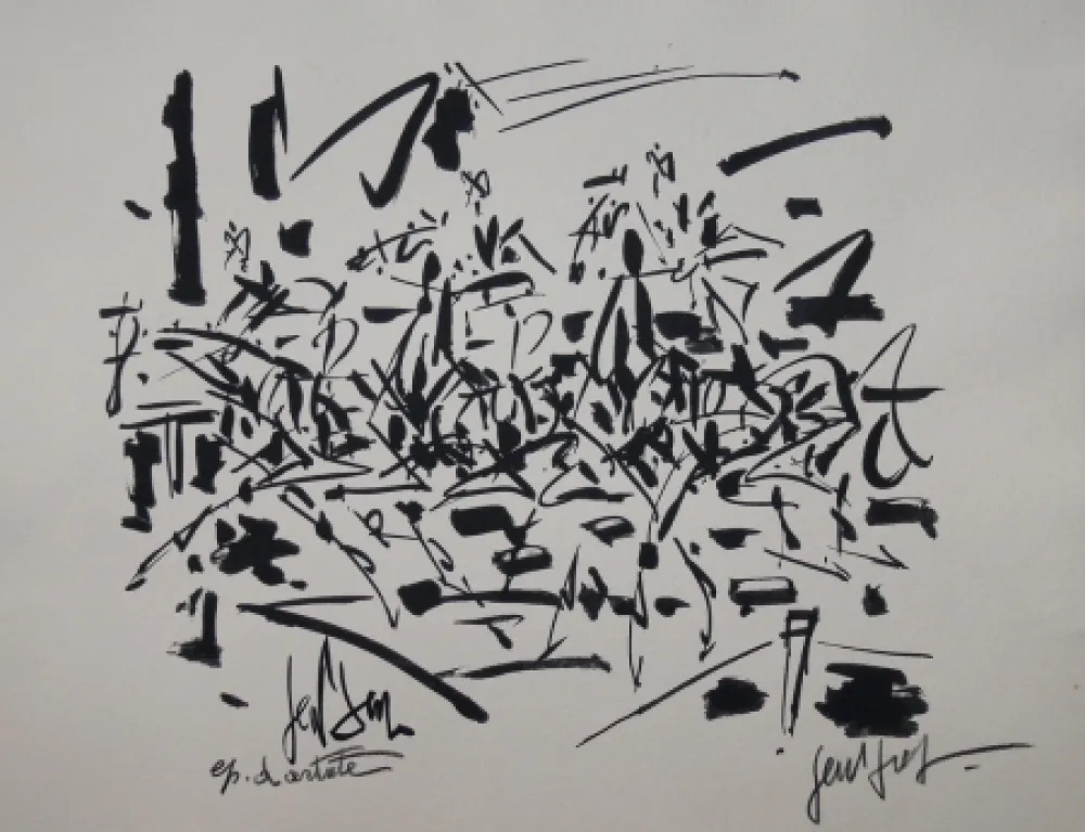 Litografía Paul  -  COURSE DE CHEVAUX / RACING HORSES - Lithographie Originale / Original Lithography