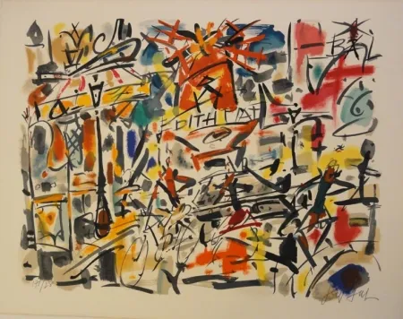 Litografía Paul  - Edith Piaf