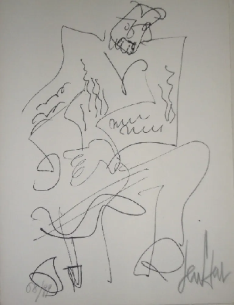 Litografía Paul  - Le soliste