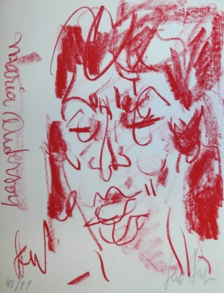 Litografía Paul  - MARIANE ANDERSON - Portrait - Lithographie Originale / Original Lithograph