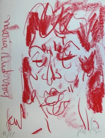 Litografía Paul  - MARIANE ANDERSON - Portrait - Lithographie Originale / Original Lithograph