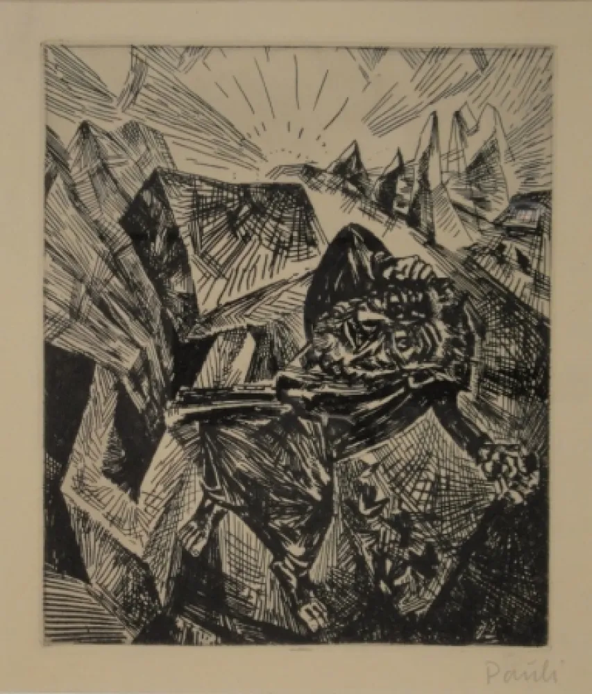 Aguafuerte Pauli - Rastloser Wanderer