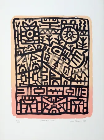 Litografía Pauzié - Quarkorégraphie