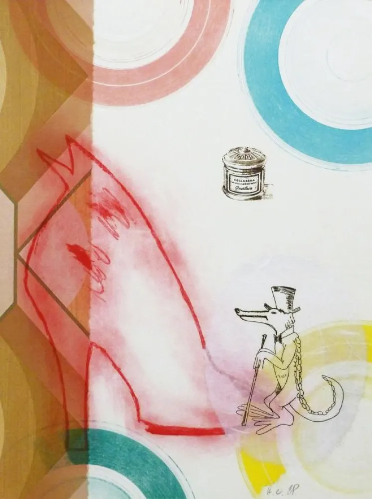 Aguafuerte Pazos - A sus pies señora