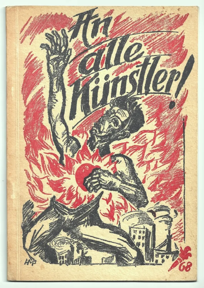Litografía Pechstein - An alle Künstler! (To all artists!)