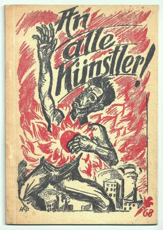 Litografía Pechstein - An alle Künstler! (To all artists!)