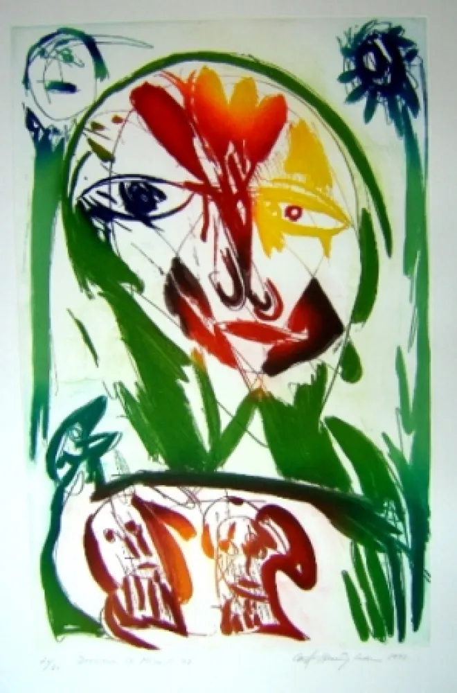 Aguatinta Pedersen - Derriere le Miroir