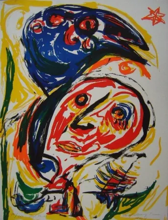 Litografía Pedersen - Fugl Føniks