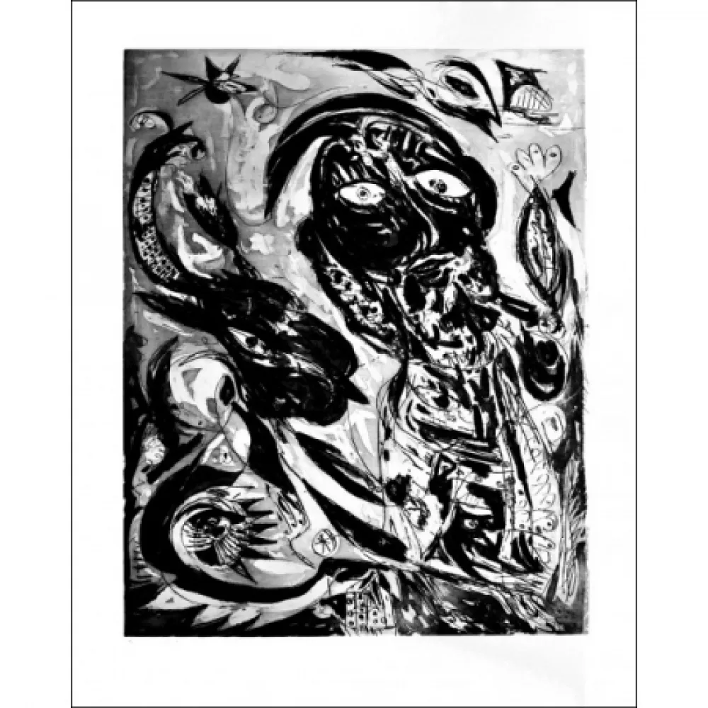 Aguatinta Pedersen - La  Reve de la licorne