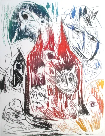 Aguafuerte Y Aguatinta Pedersen - Le Chateau Rouge