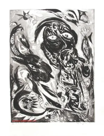 Aguafuerte Y Aguatinta Pedersen - Le rêve de la licorne N