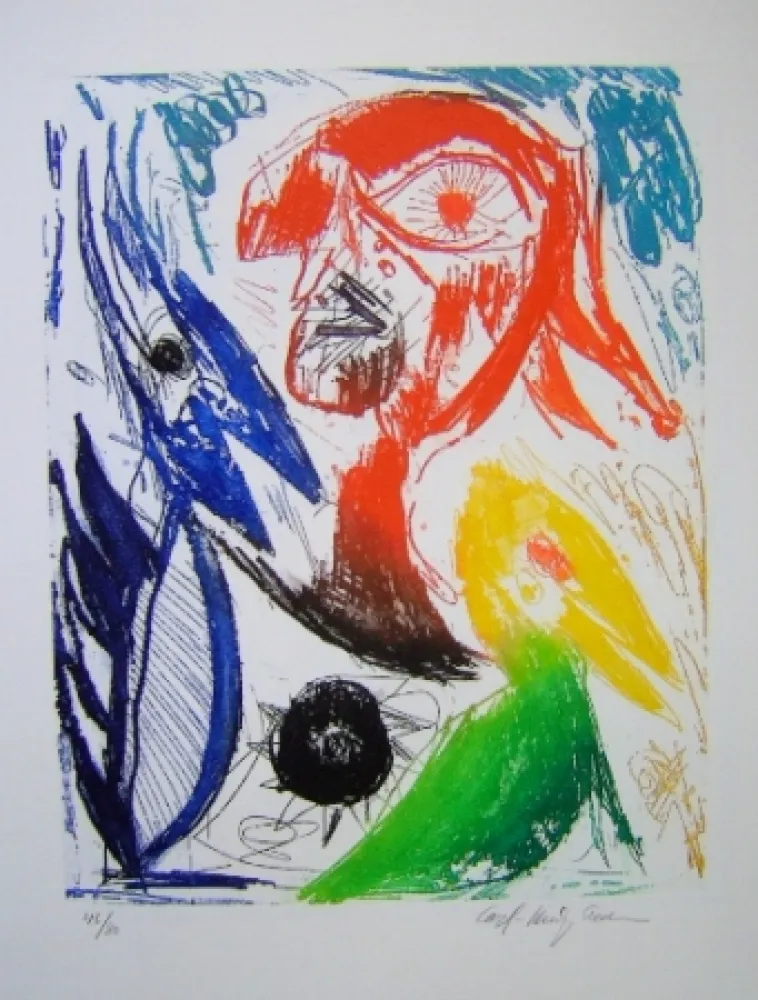 Aguatinta Pedersen - L'Ile d'elle  I