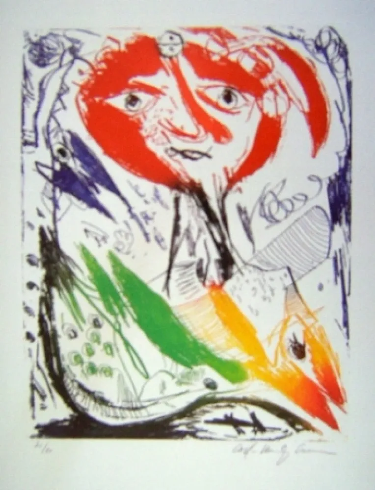 Aguatinta Pedersen - L'Ile d'elle II