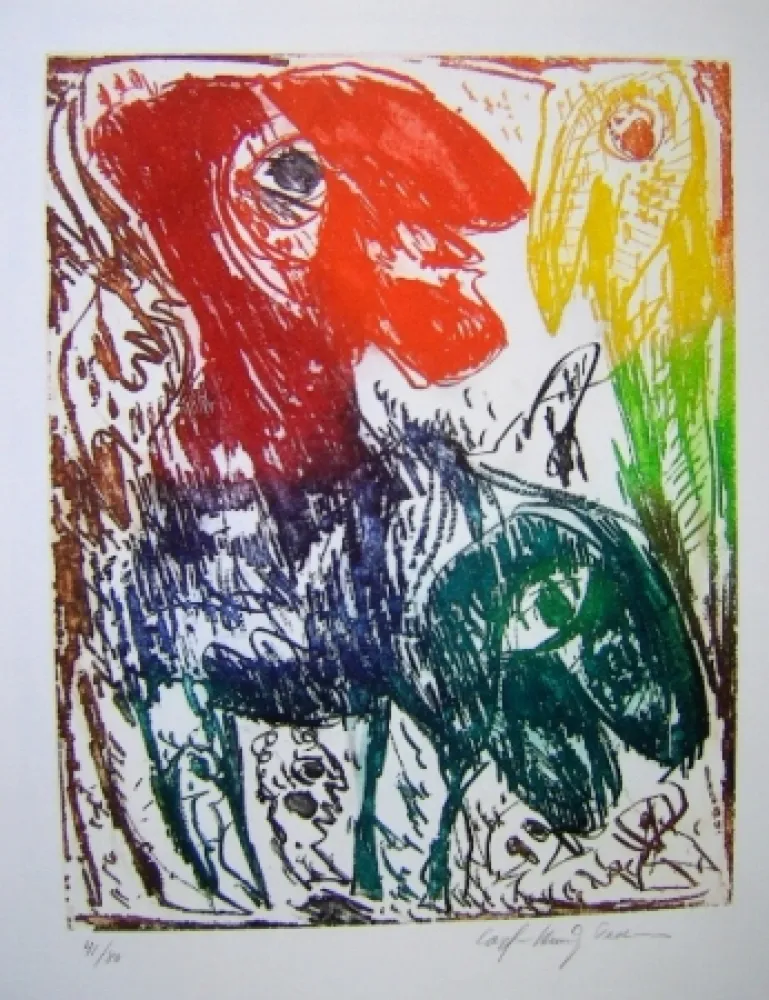 Aguatinta Pedersen - L'Ile d'elle V